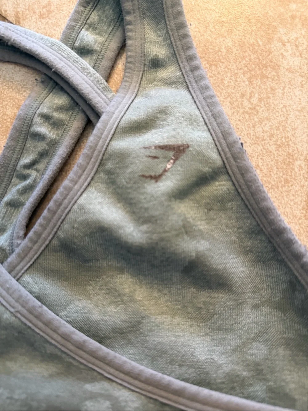 Gymshark Seamless Cross-Back Sports Bra in Sage